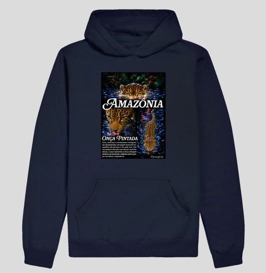 Hoodie Moletom - Onça Pintada (Rêtro-Futurismo Neon)