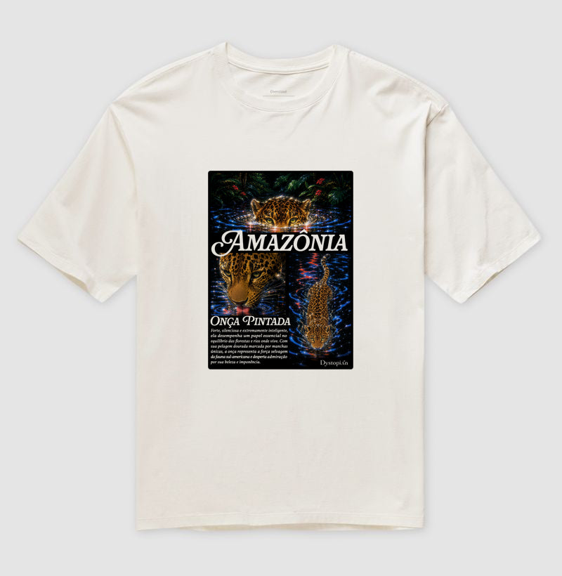 Oversized - Onça Pintada (Rêtro-Futurismo Neon)