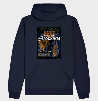 Hoodie Moletom - Onça Pintada (Rêtro-Futurismo Neon)
