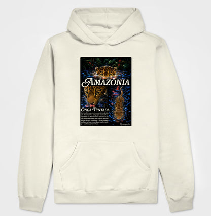 Hoodie Moletom - Onça Pintada (Rêtro-Futurismo Neon)