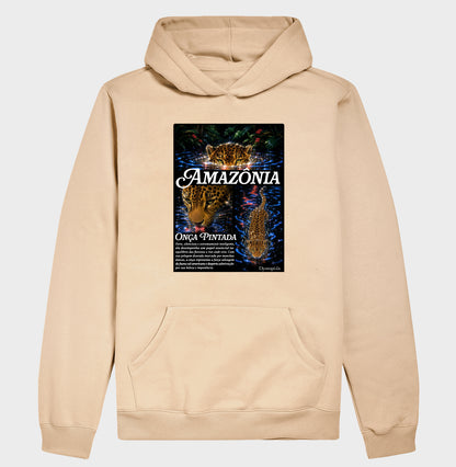 Hoodie Moletom - Onça Pintada (Rêtro-Futurismo Neon)