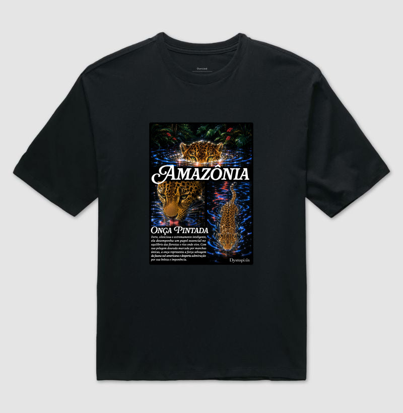 Oversized - Onça Pintada (Rêtro-Futurismo Neon)