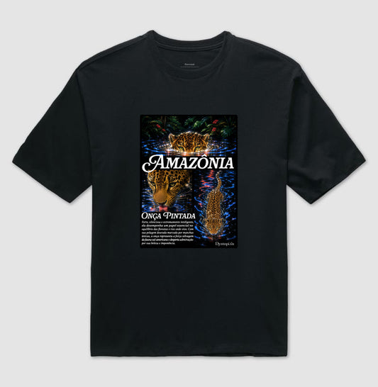 Oversized - Onça Pintada (Rêtro-Futurismo Neon)
